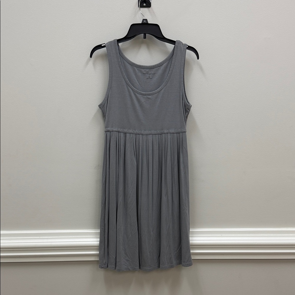 Saint Tropez West Light Gray Empire Waist Tank Dress Sz Large!